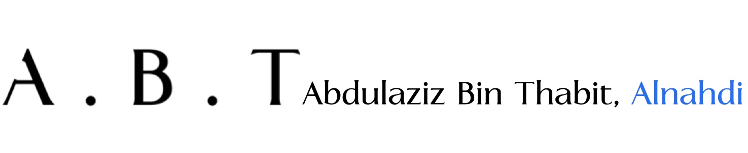 Abdulaziz Bin Thabit signature logo